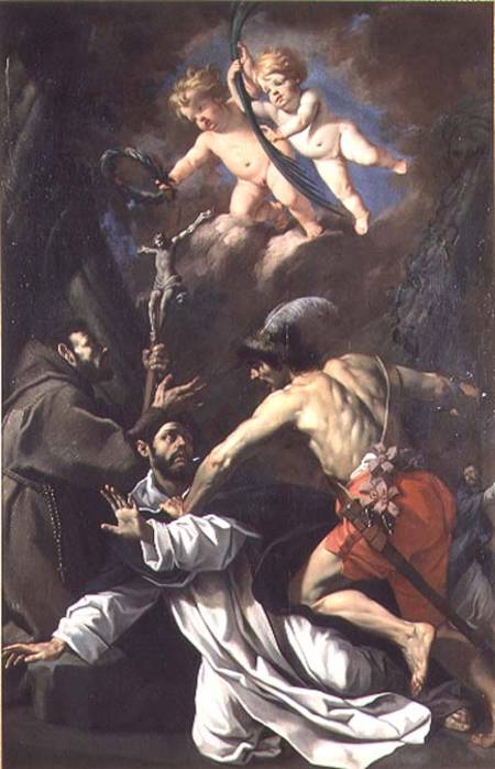 The Martyrdom of St. Peter Martyr à Luca (Luca da Reggio) Ferrari