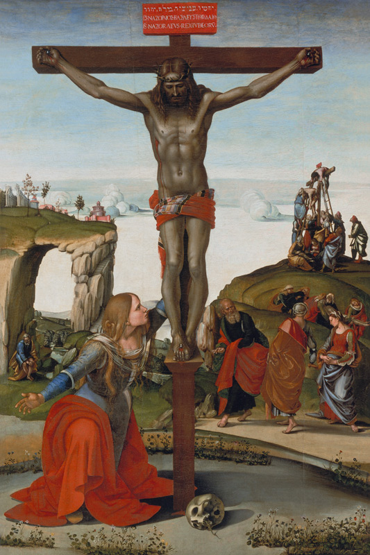 The Crucifixion with Mary Magdalene à Luca Signorelli
