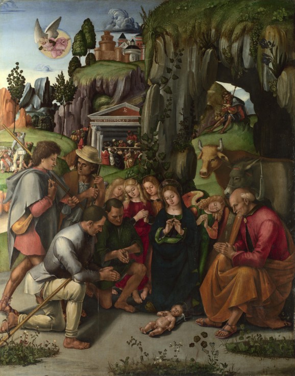 The Adoration of the Shepherds à Luca Signorelli