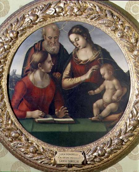 Holy Family with St. Catherine à Luca Signorelli