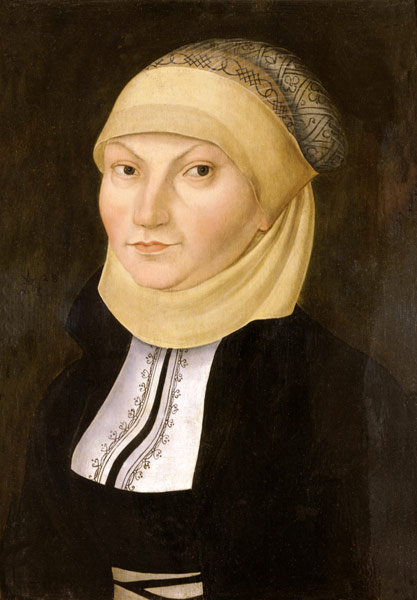 portrait de Catherine von Bora, épouse de Martin Luther à Lucas Cranach l'Ancien