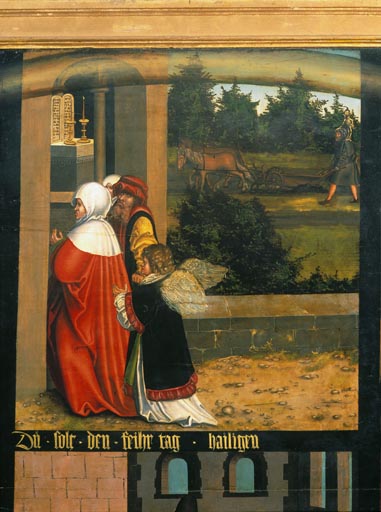 Das 3. Gebot: Du sollst den Feiertag heiligen à Lucas Cranach l'Ancien