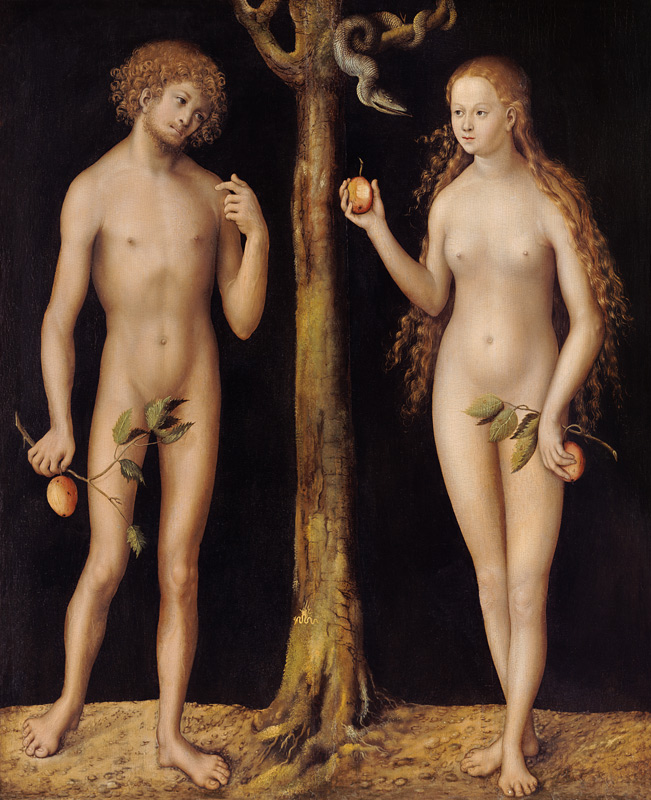 Adam et Eve. à Lucas Cranach l'Ancien