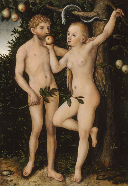 Adam et Eve. à Lucas Cranach l'Ancien