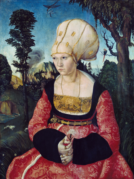 portrait de la femme du Dr Cuspinian à Lucas Cranach l'Ancien