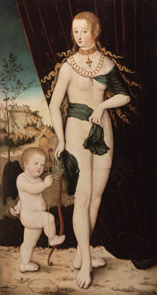 Venus et Cupido. à Lucas Cranach l'Ancien