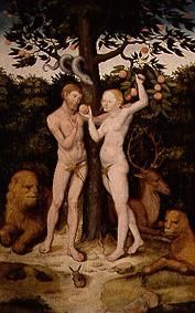 Adam et Eve. à Lucas Cranach l'Ancien