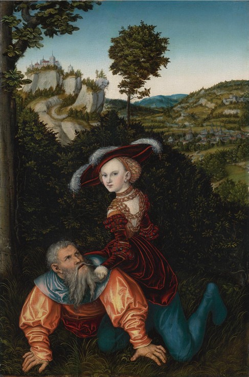 Aristotle and Phyllis à Lucas Cranach l'Ancien