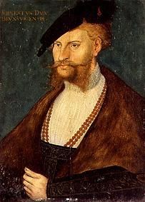 portrait sérieux du duc de Brunswick à Lucas Cranach l'Ancien