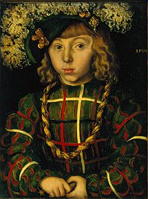 portrait du fils du prince électeur Johann de Saxe à Lucas Cranach l'Ancien