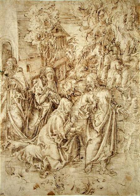 Christ taking leave of his Mother à Lucas Cranach l'Ancien