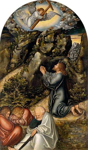 The Agony in the Garden à Lucas Cranach l'Ancien