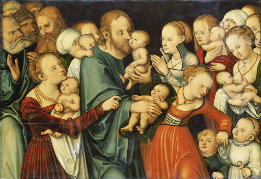 Christ Blessing the Children à Lucas Cranach l'Ancien