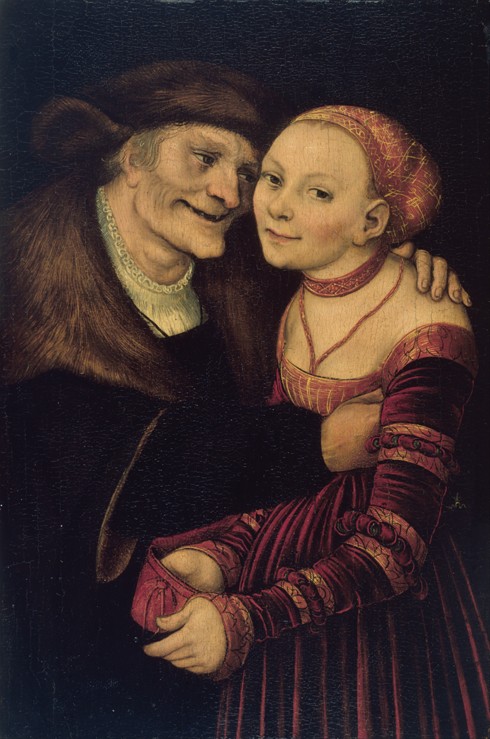 The Unequal Couple à Lucas Cranach l'Ancien