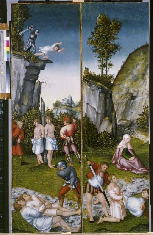 Die Marter der sieben Söhne der hl à Lucas Cranach l'Ancien