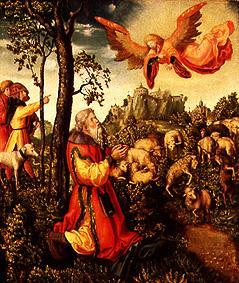 l'ange apparaît à Saint Joachim. à Lucas Cranach l'Ancien