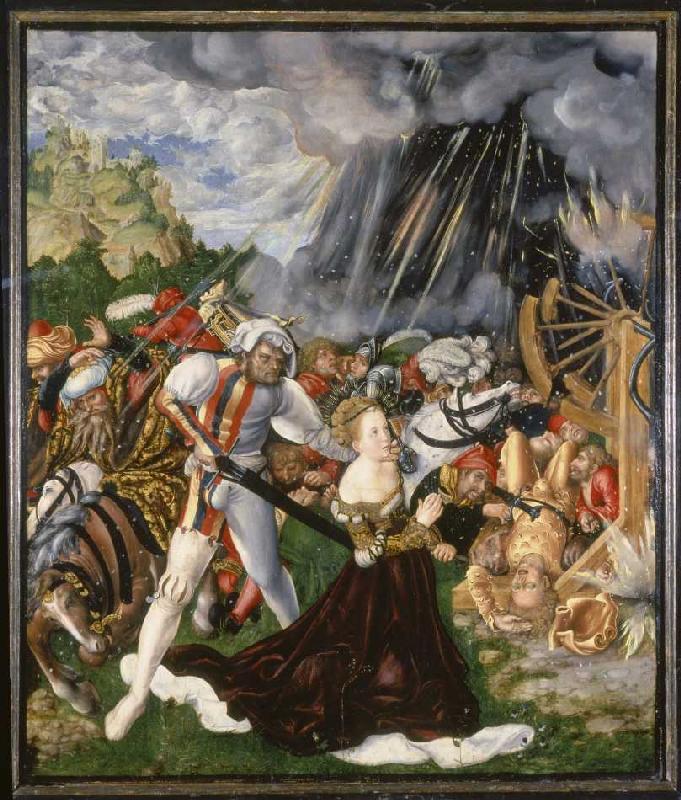 La décapitation de Sainte Catherine. à Lucas Cranach l'Ancien
