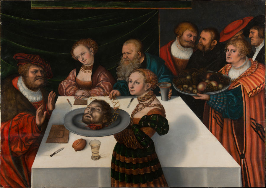 The Feast of Herod à Lucas Cranach l'Ancien