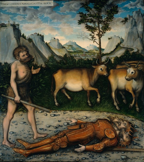 Hercules and the Cattle of Geryones (From The Labours of Hercules) à Lucas Cranach l'Ancien