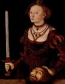 Judith avec la tête d'Holopherne. à Lucas Cranach l'Ancien