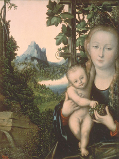 Maria mit dem Kind à Lucas Cranach l'Ancien