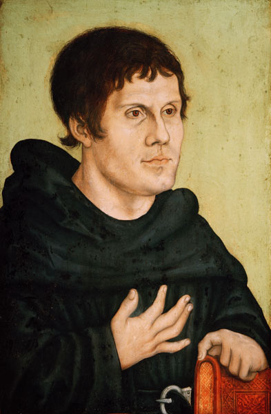 Portrait of Martin Luther (1483-1546) à Lucas Cranach l'Ancien