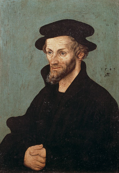 Portrait of Philipp Melanchthon (1497-1560) à Lucas Cranach l'Ancien