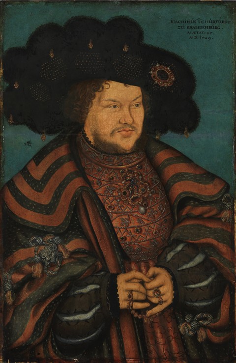 Portrait of Joachim I Nestor (1484-1535), Elector of Brandenburg à Lucas Cranach l'Ancien