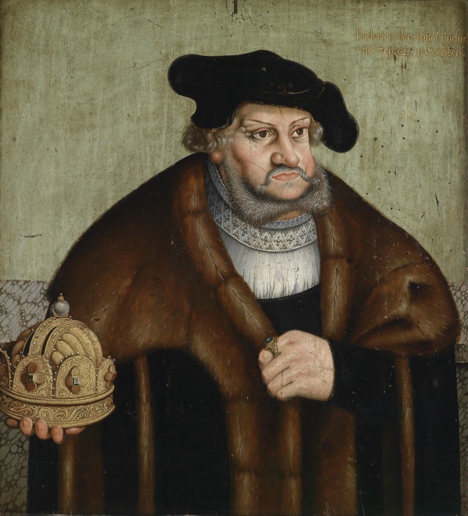Portrait of Frederick III, Elector of Saxony (1463-1525) à Lucas Cranach l'Ancien