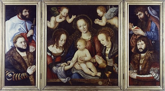 Princely Altarpiece, 1510-12 à Lucas Cranach l'Ancien