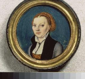 portrait de Catherine des Bora, le épouse Martin de Luther.