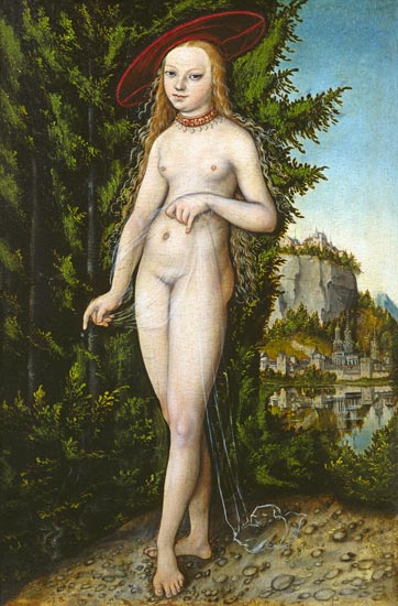 Venus in a landscape à Lucas Cranach l'Ancien