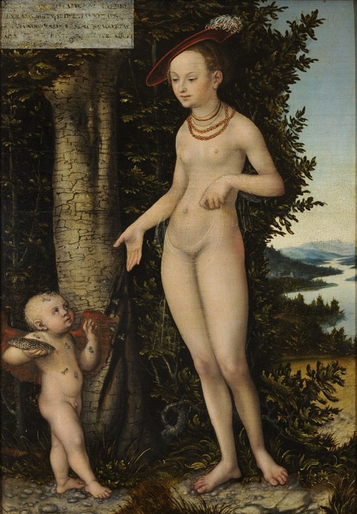 Venus with Cupid the Honey Thief à Lucas Cranach l'Ancien