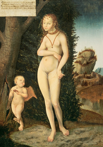 Venus with Cupid the Honey Thief à Lucas Cranach l'Ancien