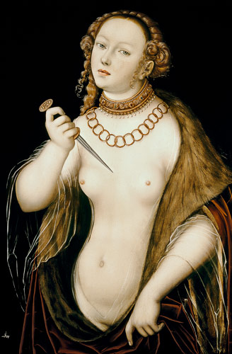 The Suicide of Lucretia à Lucas Cranach l'Ancien