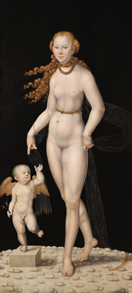 Venus et Amor à Lucas Cranach le Jeune