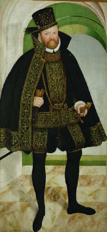 Kurfürst August von Sachsen (1526-1586). à Lucas Cranach le Jeune