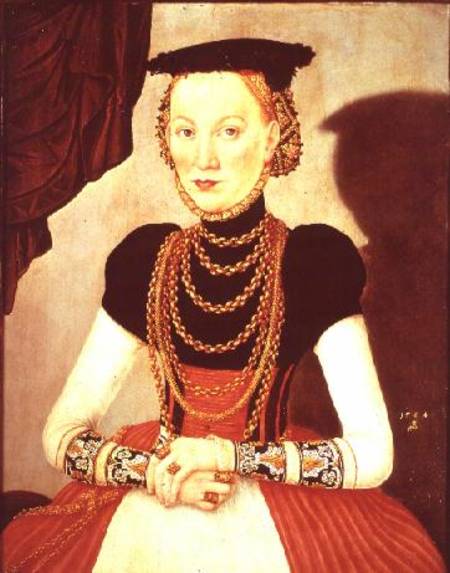 Portrait of a woman à Lucas Cranach le Jeune