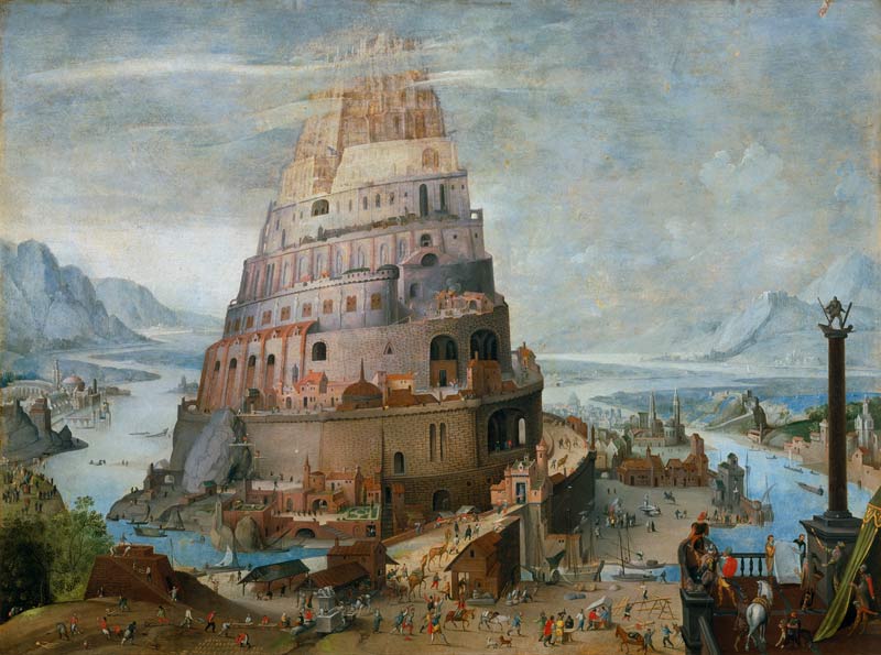 The tower making to Babel à Lucas van Valckenborch
