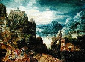 Mountainous Landscape with the Road to Emmaus