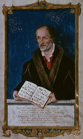 Portrait of Philipp Melanchthon à Lucas (Schule) Cranach le Jeune (école et cercle)