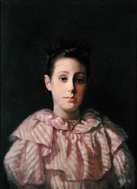 Portrait of a Young Girl à Lucius Wolcott Hitchcock