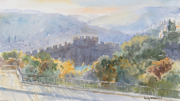 Hills Beyond the City, Sunrise, Jerusalem à Lucy Willis