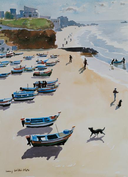 Bateaux sur la plage, 1986 