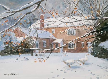 Farmhouse in the Snow