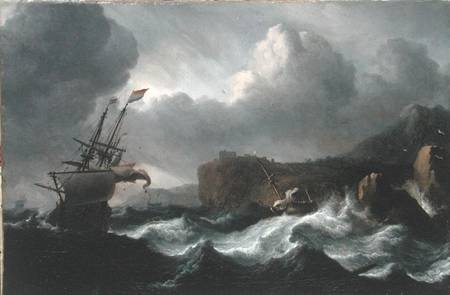 Stormy Sea à Ludolf Backhuyzen