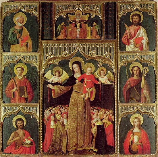 Altarpiece of the Virgin of the Rosary, c.1500 à Ludovico Brea