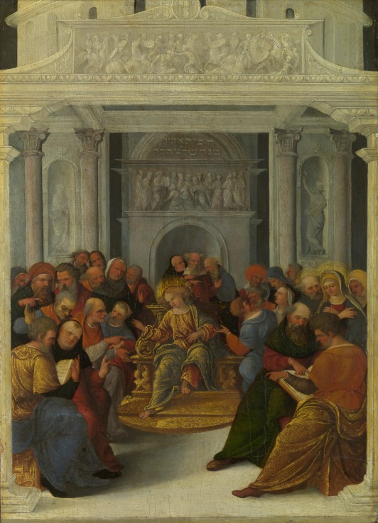 Christ disputing with the Doctors à Ludovico Mazzolino
