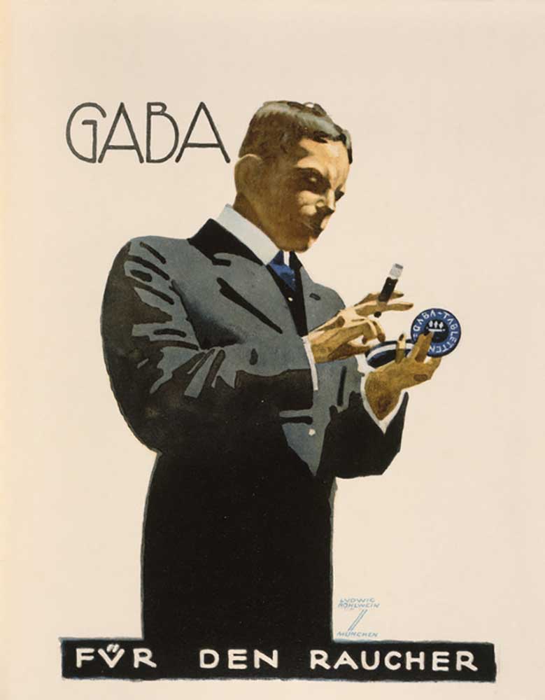 Gaba / For the smoker à Ludwig Hohlwein