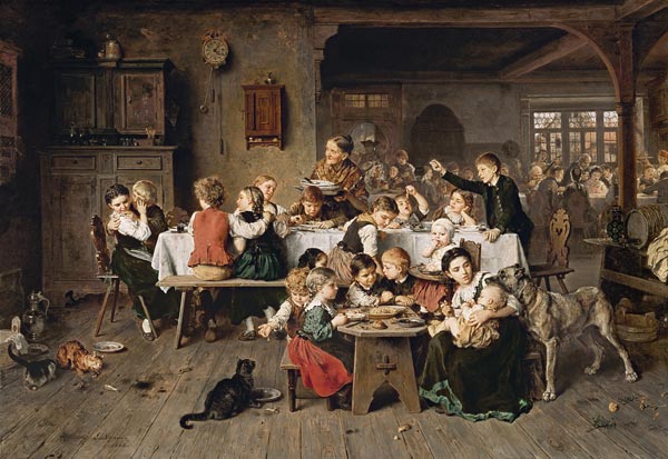 Une célébration d'enfant (la table de chat) à Ludwig Knaus